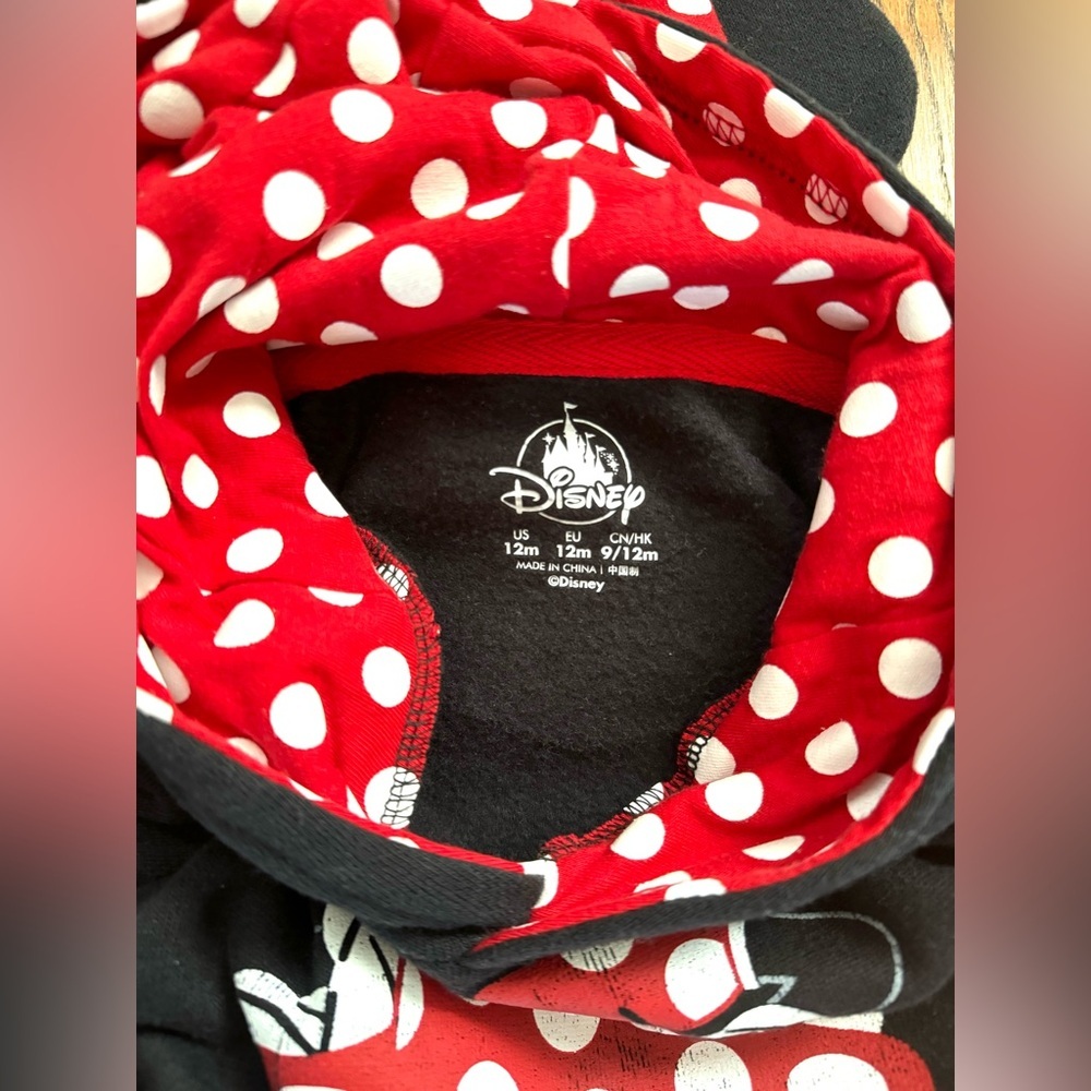 Authentic Disney Parks Minnie Mouse Pullover Hoodie (12m) - Picture 5 of 6